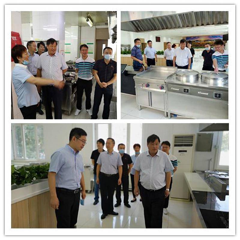 徐開云、李成城檢查中國鈾業總部員工餐廳1.jpg